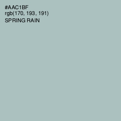 #AAC1BF - Spring Rain Color Image